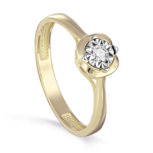 Кольцо, золото, бриллиант, 11-21292-1000